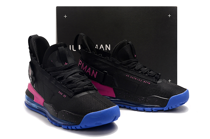 2019 Men Jordan and Air Max 720 Black Purple Blue Shoes